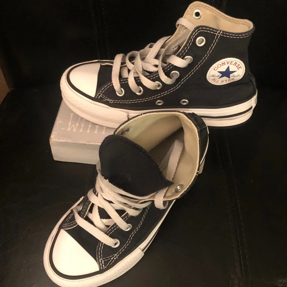 Converse Kids Black High-Top Canvas Sneakers